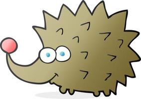 doodle character cartoon hedgehog vector