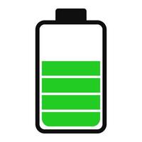 Battery charge status . Icon phone battery energy levels and power indicator. Recharge battery electricity . Accumulator smartphone load interface and progress bar generation vector