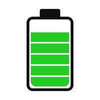 Battery charge status . Icon phone battery energy levels and power indicator. Recharge battery electricity . Accumulator smartphone load interface and progress bar generation vector