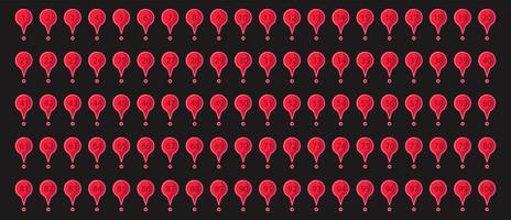 Set bullet item from 1 to 100 icon. Collection graphic marker with numbers. Step by step elements and pointer button. Business list option and infographic presentation. Simple tag vector illustration