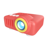 icono de ilustración 3d del proyector png