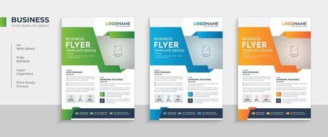 Modern multipurpose corporate business flyer design template vector