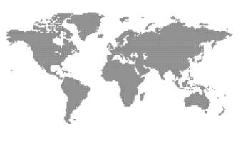 World map template with continents, North and South America, Europe and Asia, Africa and Australia png