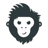 Monkey vector logo design.