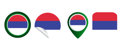 republiek srpsk vlag vlak icoon symbool illustratie png