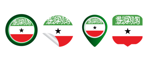 ilustración de símbolo de icono plano de bandera de somalilandia png