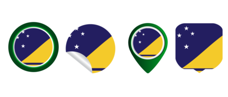 ilustração de símbolo de ícone plano de bandeira toquelau png