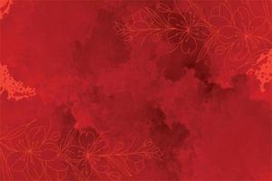 red watercolor background design vector