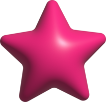 schattig 3d kleurrijk ster vorm decoratie png