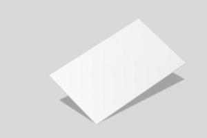 Realistic blank business card illustration for mockup. 3D Render. photo