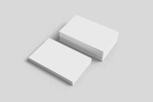 Realistic blank business card illustration for mockup. 3D Render. photo