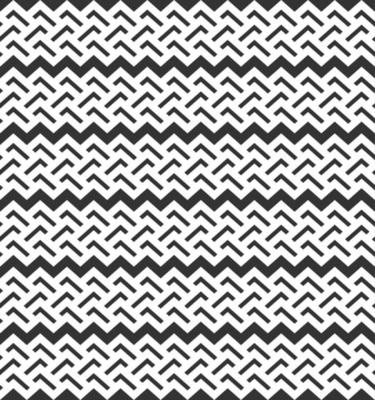 zig zag monochrome seamless pattern