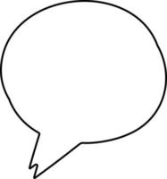 Speech bubble for expressing thoughts. vector