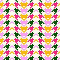 beautiful seamless geometric pattern with houndstooth vector
