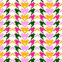 beautiful seamless geometric pattern with houndstooth vector