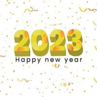 happy new year 2023 vector