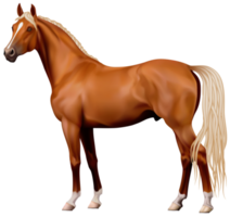 caballo marrón fondo transparente png