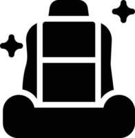 Ilustración de vector de asiento de coche en un fondo. Símbolos de calidad premium. Iconos vectoriales para concepto y diseño gráfico.