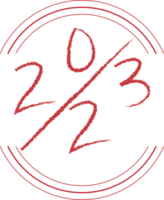 2023 contento nuovo anno numerico. grunge pennellata testo con arco png