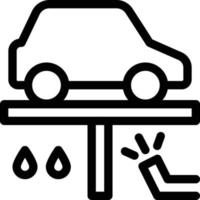 Ilustración de vector de elevación de coche en un fondo. Símbolos de calidad premium. Iconos de vector para concepto y diseño gráfico.