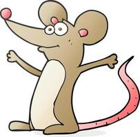 doodle character cartoon mouse vector