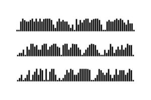 grabación de plantilla de mensaje de audio. elemento ui de registro de audio para teléfonos inteligentes. ilustración vectorial vector