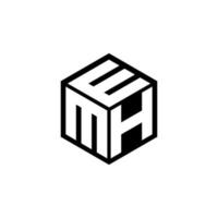 MHE letter logo design with white background in illustrator. Vector logo, calligraphy designs for logo, Poster, Invitation, etc.