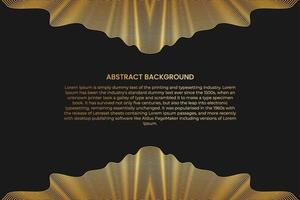 Abstract background with gold line wave. Luxury style. Tech pattern. Curved wavy line, smooth stripe vector