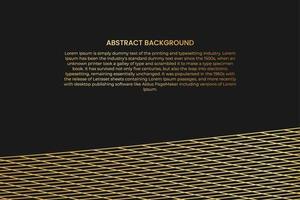 Abstract background with gold line wave. Luxury style. Tech pattern. Curved wavy line, smooth stripe vector