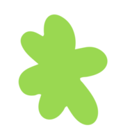 Cute and simple flower illustration in trendy color theme for design element and ornament png