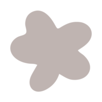 illustration de fleur mignonne et simple dans un thème de couleur à la mode pour l'élément de conception et l'ornement png