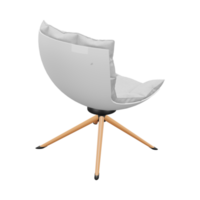 illustration de chaise réaliste. rendu 3D. png