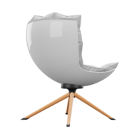 illustration de chaise réaliste. rendu 3D. png