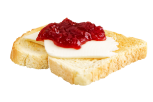 toasted bread with strawberry jam png