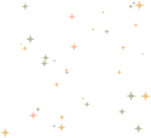 Star sparkle Colourful element png