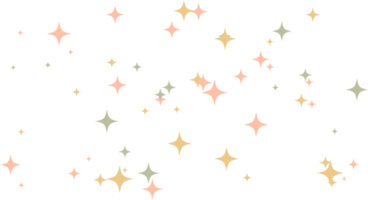 stella scintillare colorato elemento png