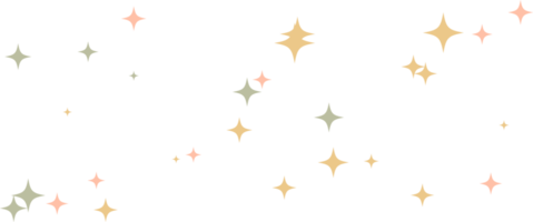 Star sparkle Colourful element png