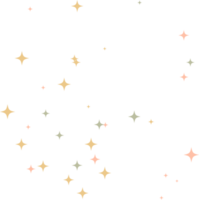 Star sparkle Colourful element png