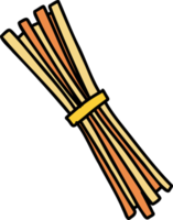 Hand Drawn uncooked spaghetti illustration png
