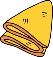 illustration de crêpes dessinées à la main png