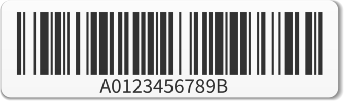 illustration d'étiquette de code à barres png