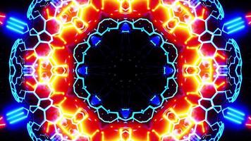 Rotating nuclear reactor core. Kaleidoscope VJ loop. video