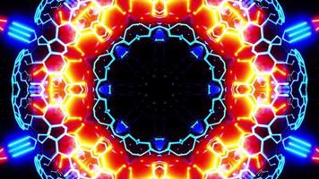 Rotating nuclear reactor core. Kaleidoscope VJ loop. video