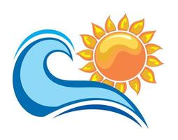 Sun symbol with wave vector