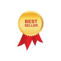 Best seller badge vector