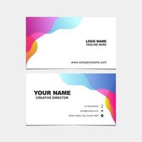 business card design template vector