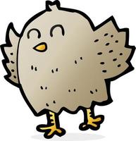 doodle character cartoon bird vector