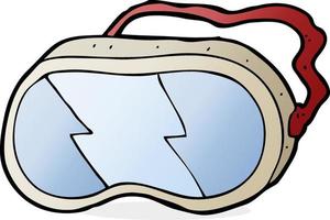 doodle cartoon goggles vector