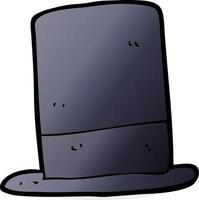 garabato, caricatura, sombrero vector