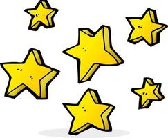 doodle cartoon stars vector